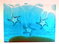 Cast Art Glass Startfish