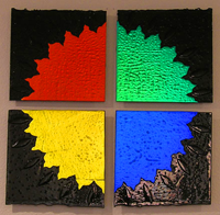 Layered Glass Tile Panels
